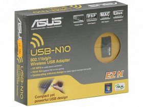 Упаковка Wi-Fi - адаптера ASUS USB-N10 